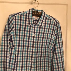 Blue plaid long sleeves